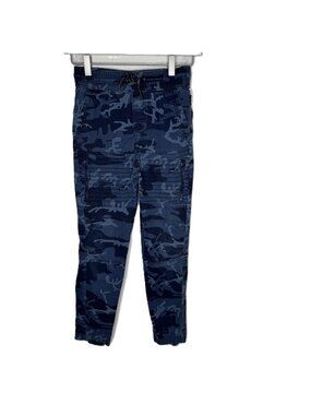 Ring of Fire Boys Blue Camo Moto Pants Joggers, Size 10
